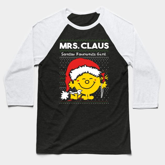 Mrs. Claus Baseball T-Shirt by drewbacca